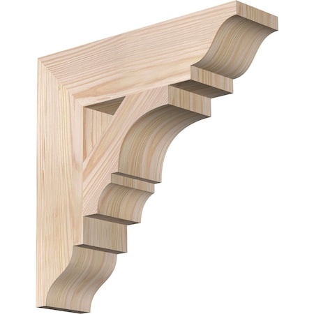 Ekena Millwork Balboa Traditional Smooth Bracket, Douglas Fir, 3 1/2"W x 14"D x 14"H BKT04X14X14BOA01SDF